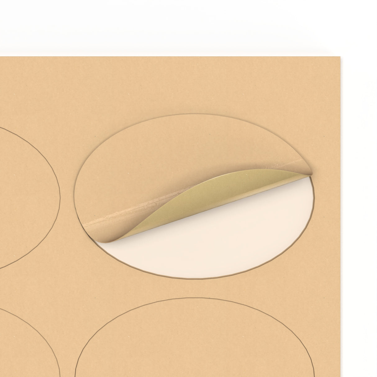 Ovalne samolepilne etikete