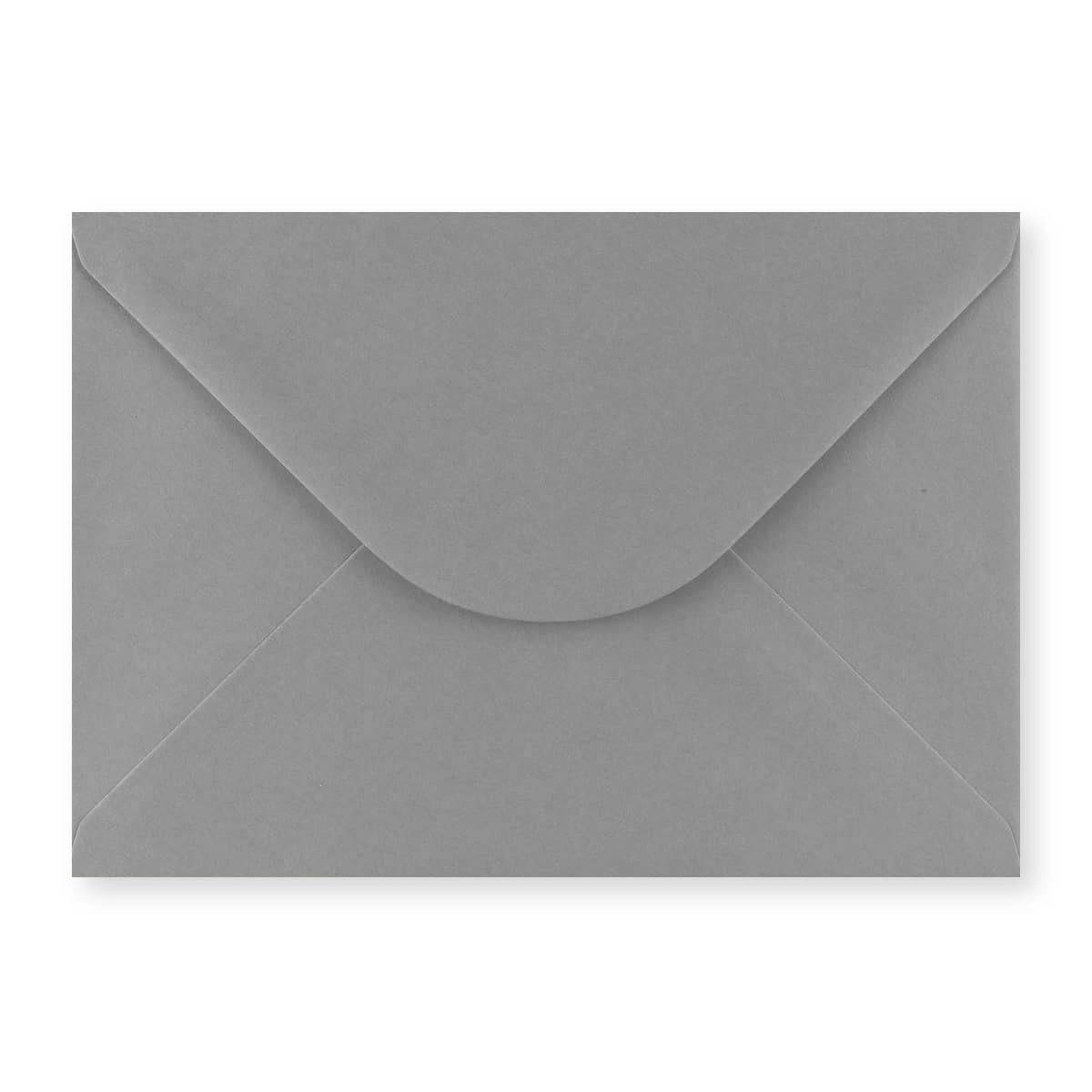 162x229mm C5 Temno siva denarnica V Flap Gumirano Plain 120gsm ovojnice