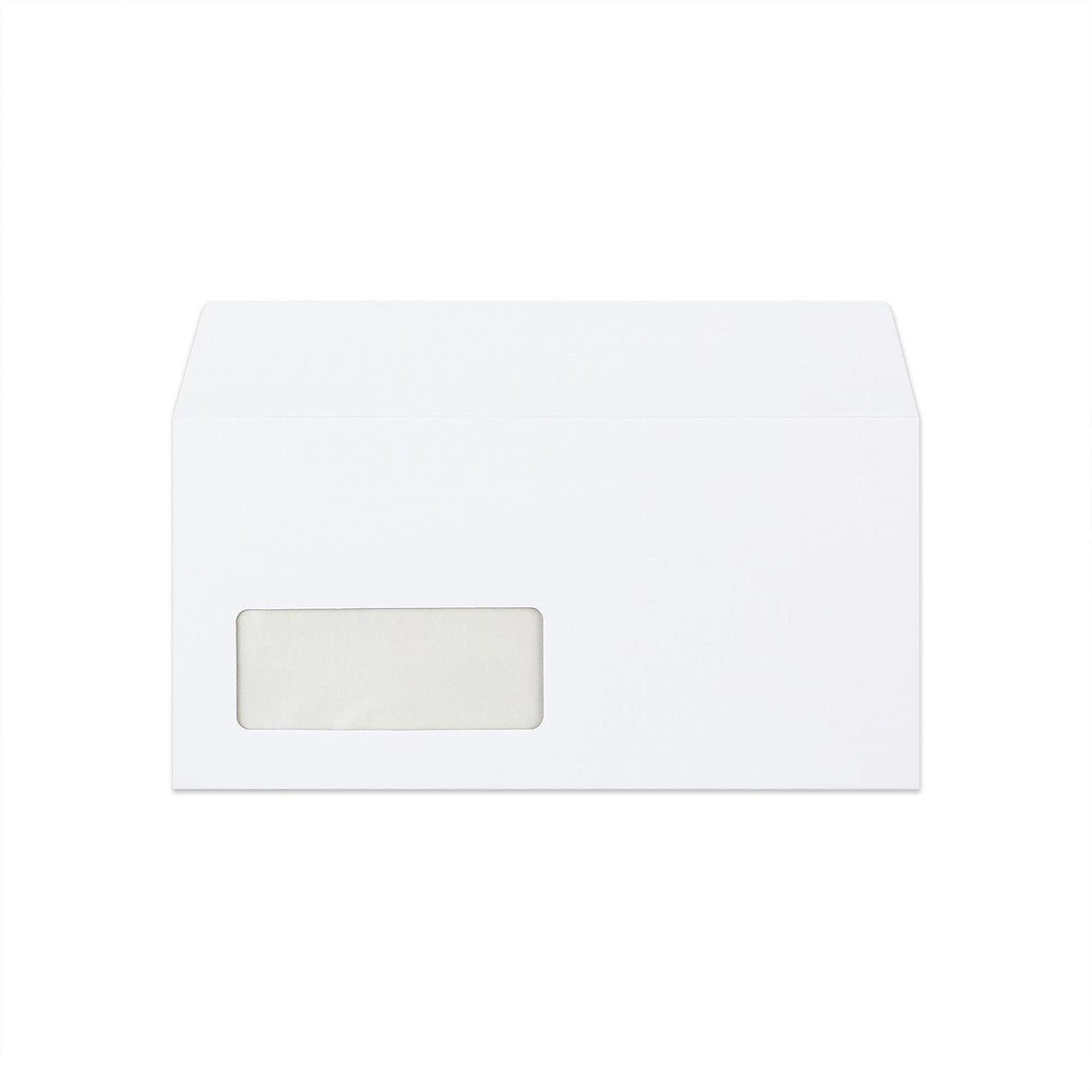 110x220mm DL Bela denarnica Peel & Seal okno (35x90mm 18up 19lhs) 120gsm Sivo pranje neprozorne ovojnice