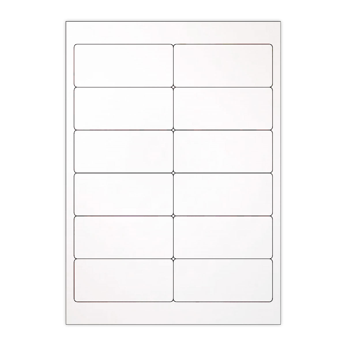 Bele samolepilne etikete