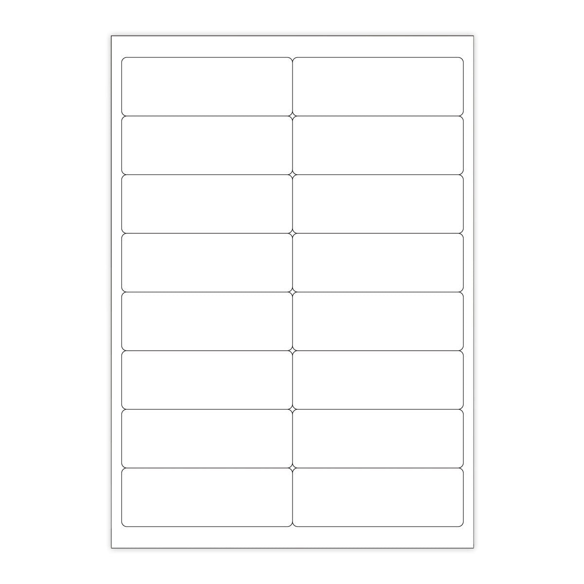 Bele samolepilne etikete