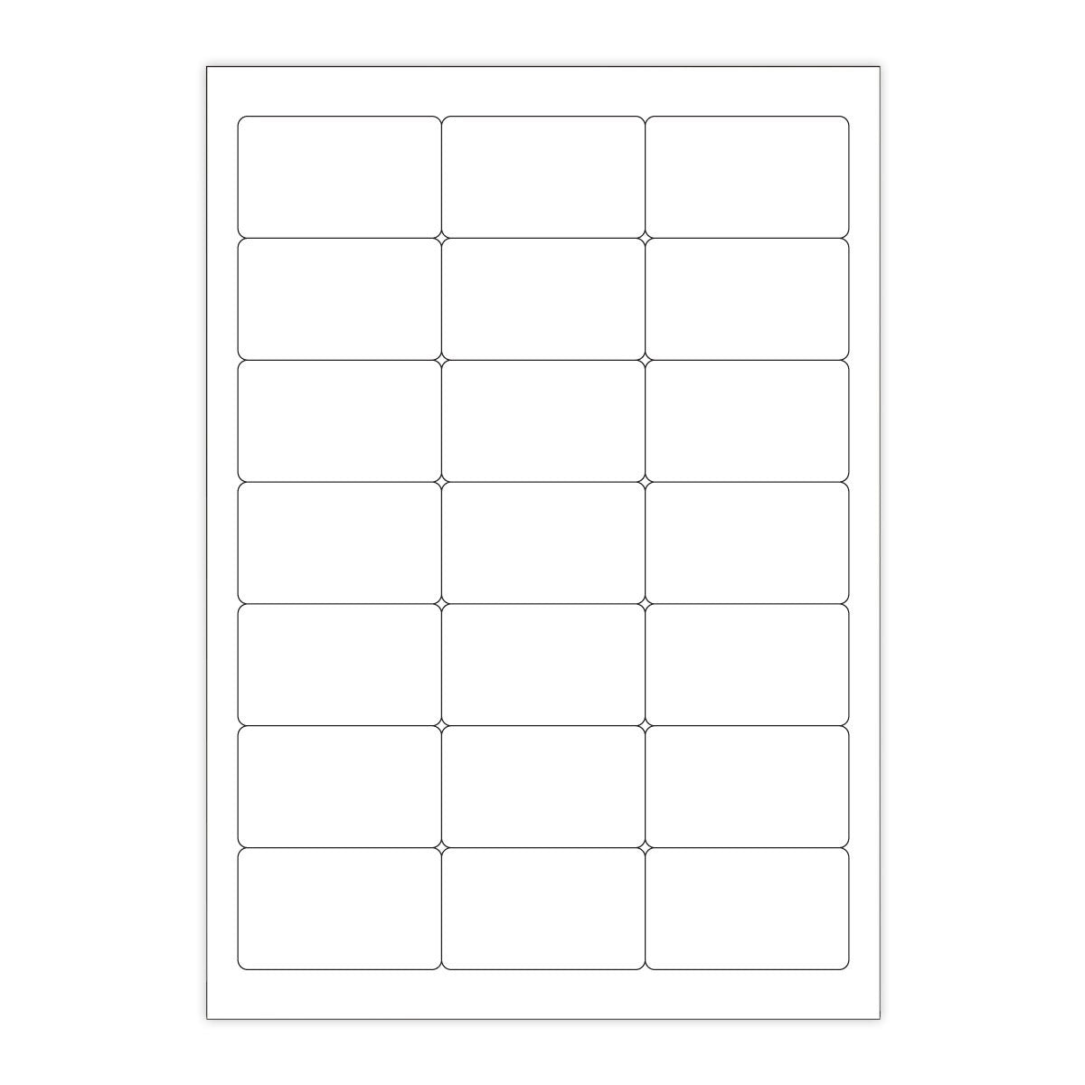 Bele samolepilne etikete