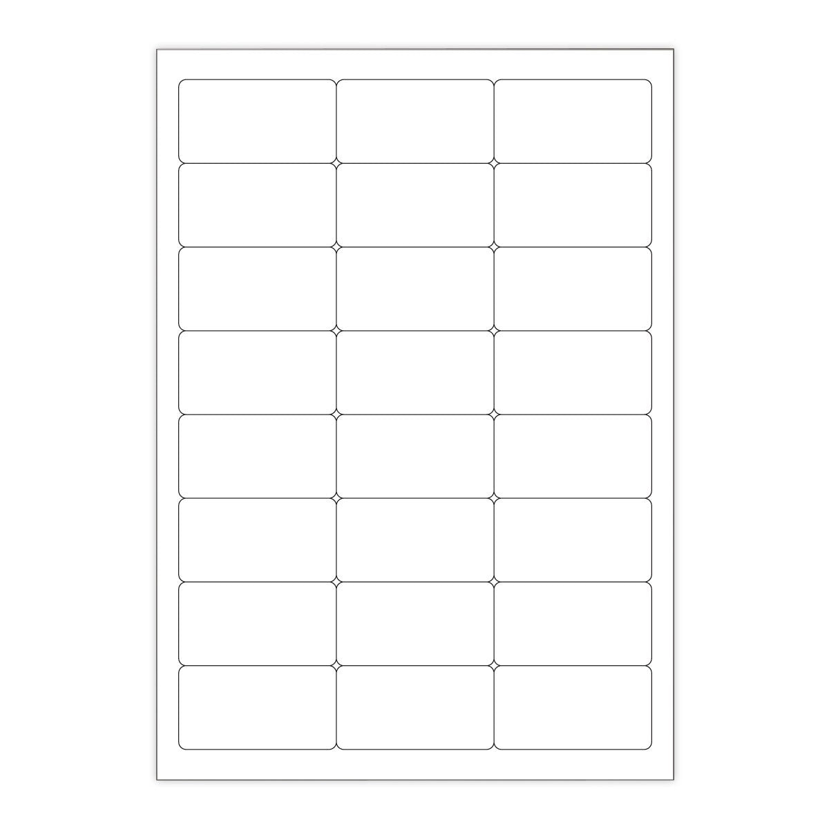 Bele samolepilne etikete