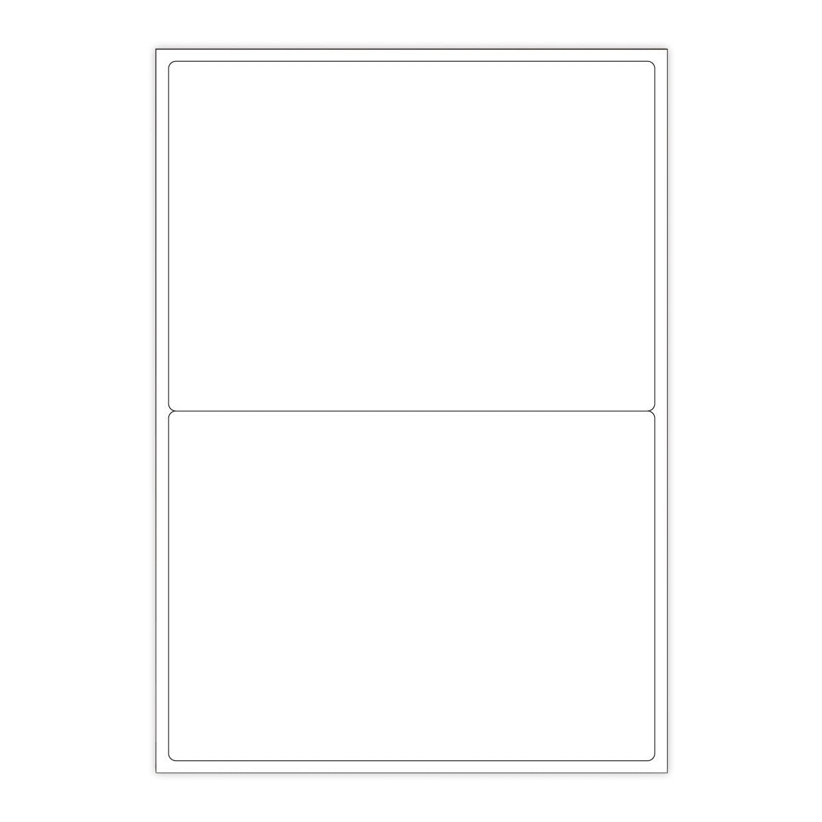 Bele samolepilne etikete