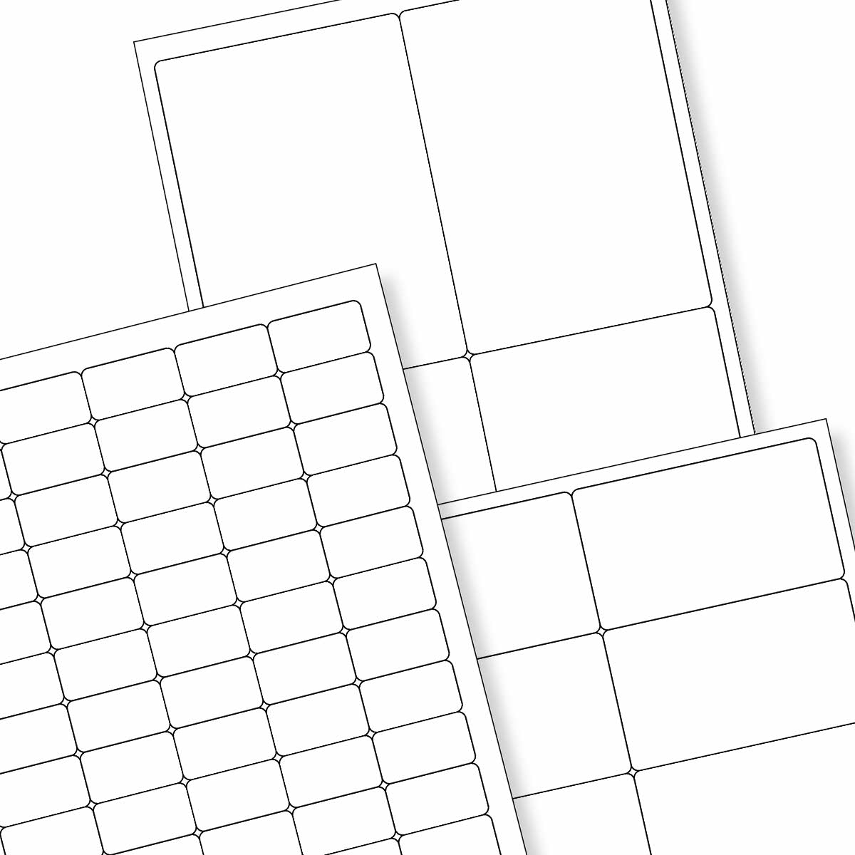 Bele samolepilne etikete