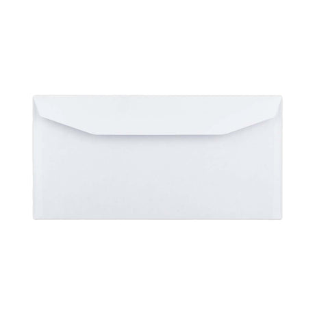 114x229 Bela denarnica Gumirano Plain 90gsm tkane kuverte