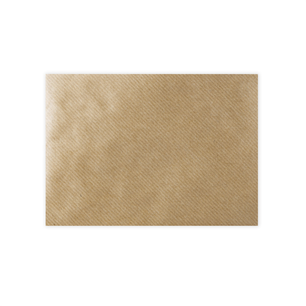 125x175mm Rjava rebrasta denarnica Gumirano Plain 100gsm tkane kuverte
