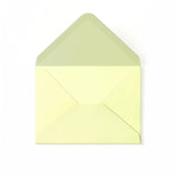 Slonokoščena kuverta s kladnim vzorcem 82x113 mm