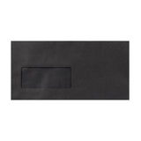 110x220mm DL črno okno denarnice 39x93mm 22up 19lhs lupina in tesnjenje 120gsm ovojnice