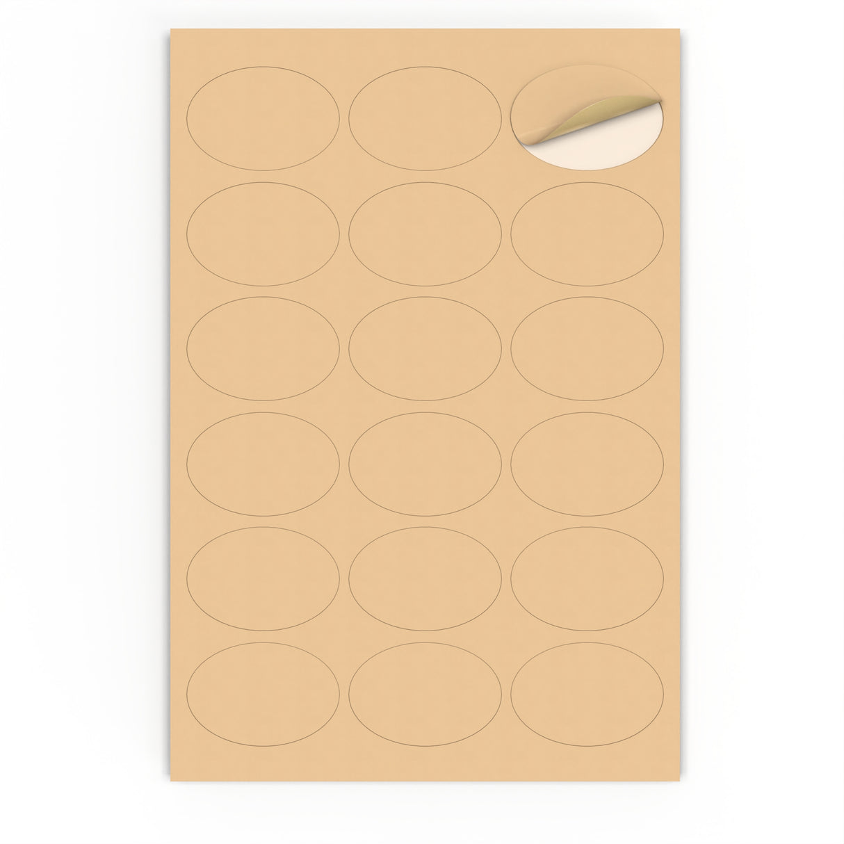 Ovalne samolepilne etikete