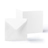 Hammered Cards & Envelopes Pack White 130x130 mm + 125x125 mm