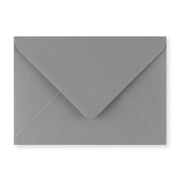 Dark Grey Gummed V-Flap Greeting Card Envelope (125 x 175mm)