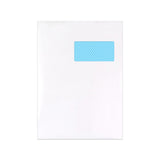 White envelope with window 229x324 mm (C4)
