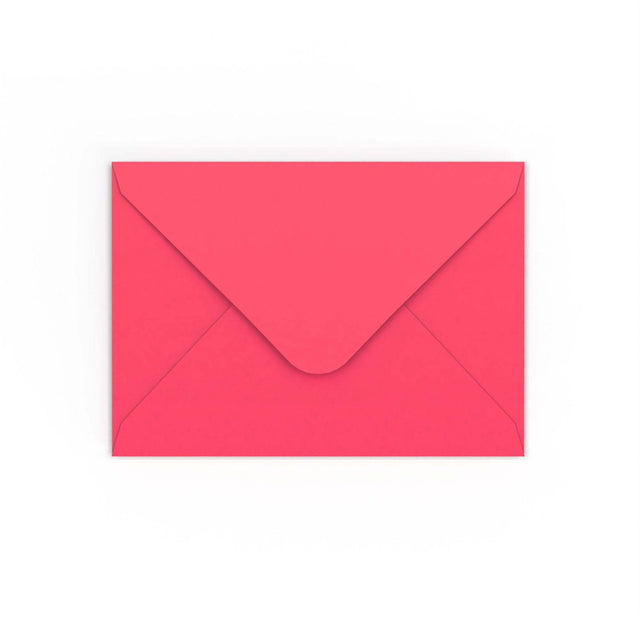 Bright Pink Gummed V-Flap Envelope (125 x 175mm)