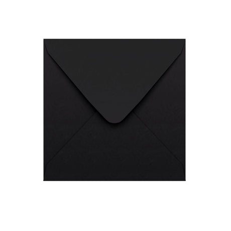 Črna ovojnica z V-zavihkom 155×155 mm