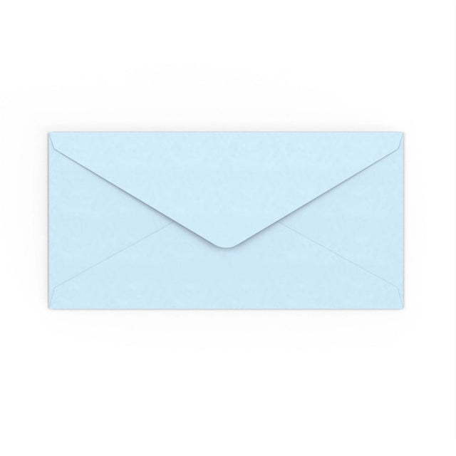 DL Pale Blue Gummed V-Flap Envelope (110 x 220mm)