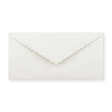 Bela lahka ovojnica iz rebrastega papirja (90 g/m²) 110x220 mm (DL)
