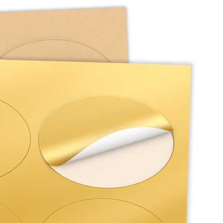 Ovalne samolepilne etikete