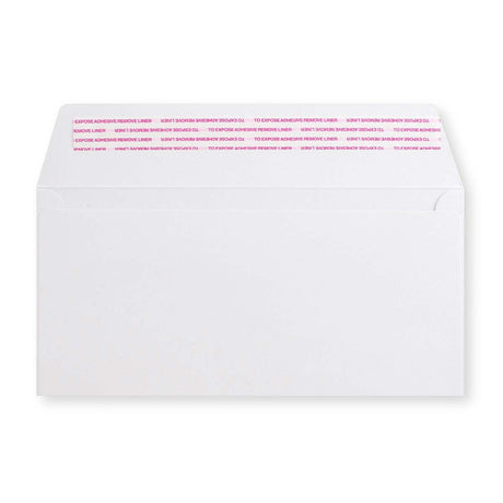 114x229mm DL+ Bela denarnica poštna marka Lahka 180gsm ovojnice za luščenje in tesnjenje