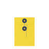 Coloured envelopes with string and washer closure Yellow + Navy Blue 162 x 114 mm (C6)